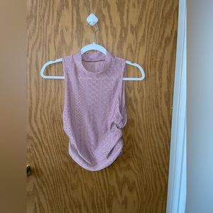 Crop Top Scrunched Top Size Large, never worn